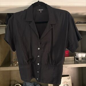 Madewell Black Button Down Shirt